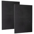 WallPeg Made in USA Pegboard Panels Garage Organization - Wall Storage Kit (PB-2 B) (2) ea - 24" x 16" Peg Board Tool Organizer Panel Set - Garage Organizer Kit
