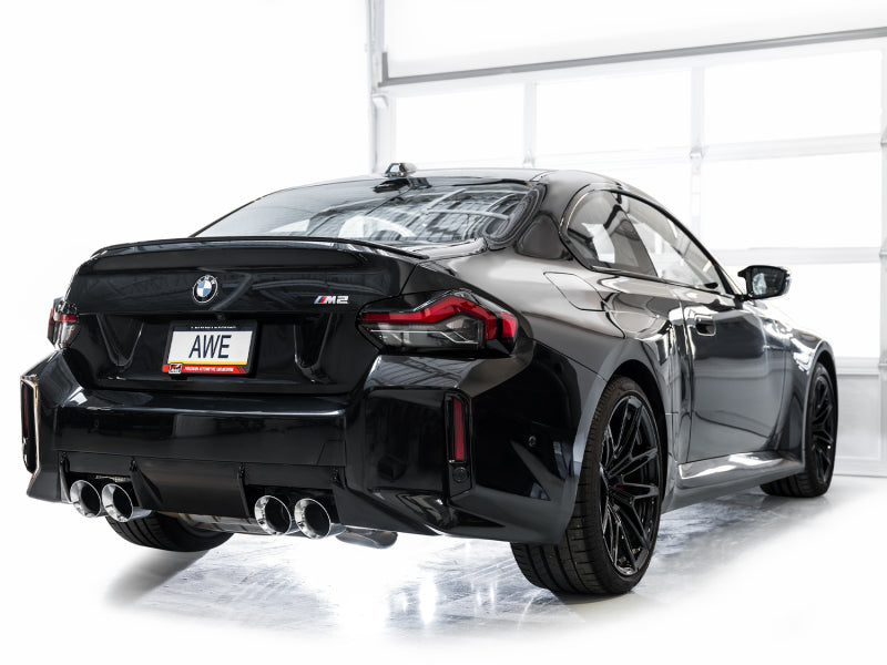 AWE Tuning 23-24 BMW G87 M2 SwitchPath Edition Exhaust - Chrome Silver Tips 3025-42487