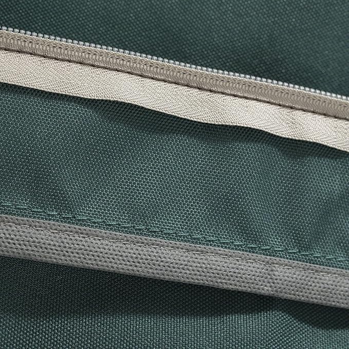 Classic Accessories Ravenna Water-Resistant 21 x 19 x 5 Inch Patio Seat Cushion, Mallard Green, Patio Loveseat Cushion
