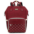 Diaper Bag Backpack, Diaper Bags for Baby Girls Boys, Baby Bags for Moms Dads, Nappy Changing Bag with Insulated Pockets,Multi-functional Waterproof Backpack with Stroller straps-Red
