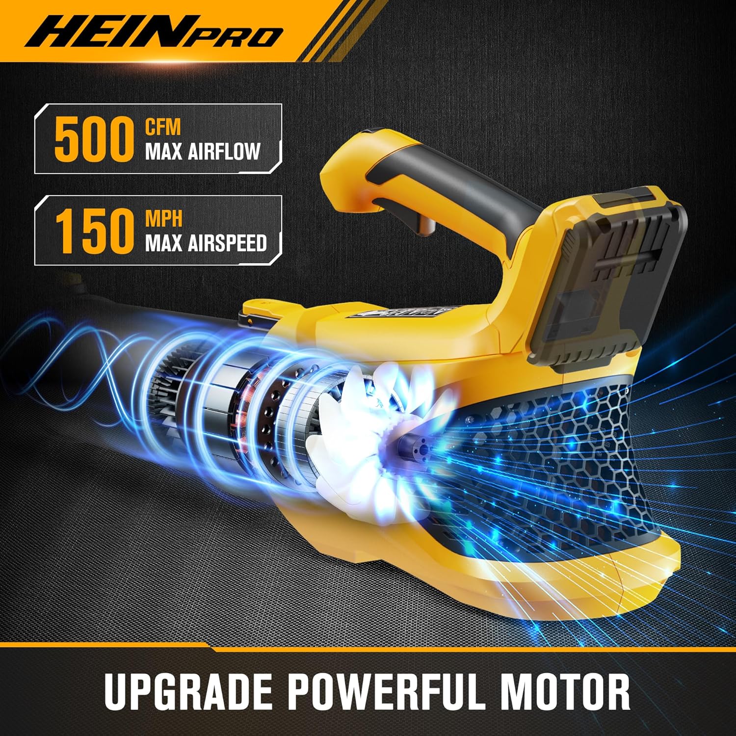 2-in-1 Cordless Leaf Blower and String Trimmer Combo Compatible with Dewalt 20V Battery, 500CFM/150MPH Electric Leaf Blower, 12-Inch Cordless Weed Wacker/Weed Eater/Grass Trimmer (Bare Tool)