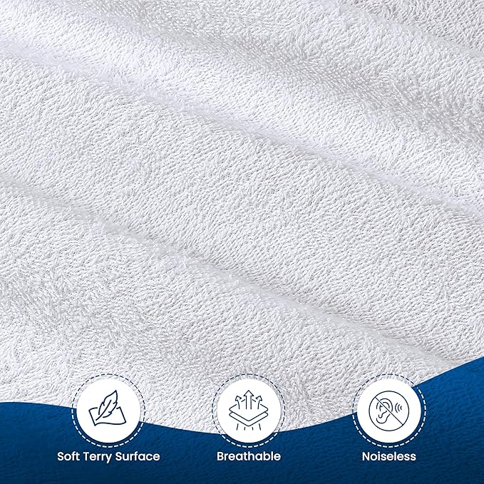 Utopia Bedding Waterproof Mattress Protector California King Size 2 Pack, 200 GSM Breathable Terry Mattress Cover, Fitted Style with Stretchable Pockets (White)