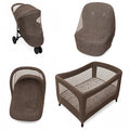 Enovoe Baby Mosquito Net for Stroller - Durable Cover for Cribs, Bassinets, Playards, Brown