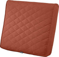 Classic Accessories Montlake FadeSafe Water-Resistant 25 x 22 x 4 Inch Wide Back Patio Quilted Lounge Cushion, Spice