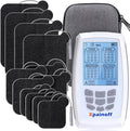 4 in 1 TNES Unit Muscle Stimulator Rechargeable Dual Channel EMS Muscle Massager Electronic Pulse Machine 36 Modes for Pain Relief Therapy,12 PCS TENS Unit Electrode Pads,Storage Case