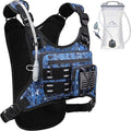 Running Vest with 2L Water Bladder, USA Original Patent, Lightweight Adjustable Chest Pack with Gear Holder, Reflective Running Hydration Vest for Women Men for Marathon