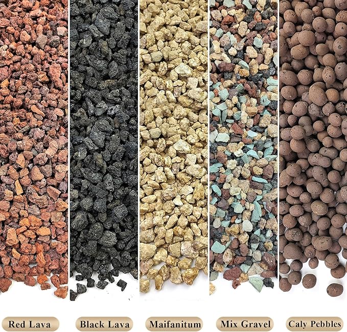 5 lbs Maifanitum Stones for Succulent,1/4 Inch Decorative Rocks for Indoor Plants, Bonsai, Soil Cover. Small Stones for Promote Soil Root Growth, Water Drainage and Plant Growth(5-8 mm)