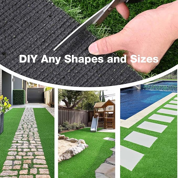 Yescom Sports Sled Strips Turf Gym Turf Flooring for Weight Sled Push Gym Equipment Outdoor Indoor Use 33'x3'(99 Sq.Ft) 1.38" H