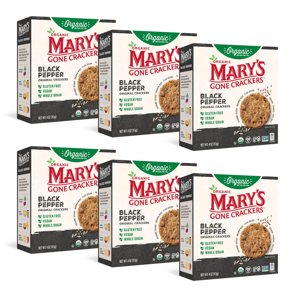 Mary's Gone Crackers, Original Superseed Crackers with Seaweed | 6 x 4 Oz.