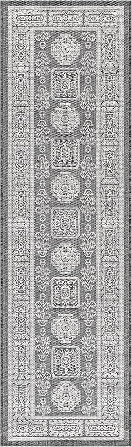 Keen Home Design Terrace Outdoor Runner Rug - 2x10 Washable Indoor/Outdoor Rug for Patio, Kitchen, Balcony, Beach, Garden, Deck and Porch, Size: 2'2"x9'11"