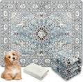 Washable Pee Pads for Dogs, (2 Pack, 36"x42") Upgrade Reusable Puppy Pads with Non-Slip Rug Pad, Super Thickening Absorbent Leakproof Dog Traning Pads Whelping Pad for Dogs, Doggie(Blue-2)