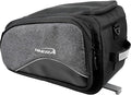 Ibera Bike Bag MIK Expandable Commuter 15-25L - Clip-On bike Bags For Bicycles with Expandable Pannier, Laptop Sleeve & Strap - Reflective Trim & Taillight Ready - Bike Rack Bag ONLY FOR MIK RACKS