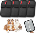 4 Pack Electrostatic Pet Hair Removal Gloves, Reusable Washable Dog & Cat Hair Remover Gloves for Furniture, Carpet, Car Seats, Effortless Cleaning