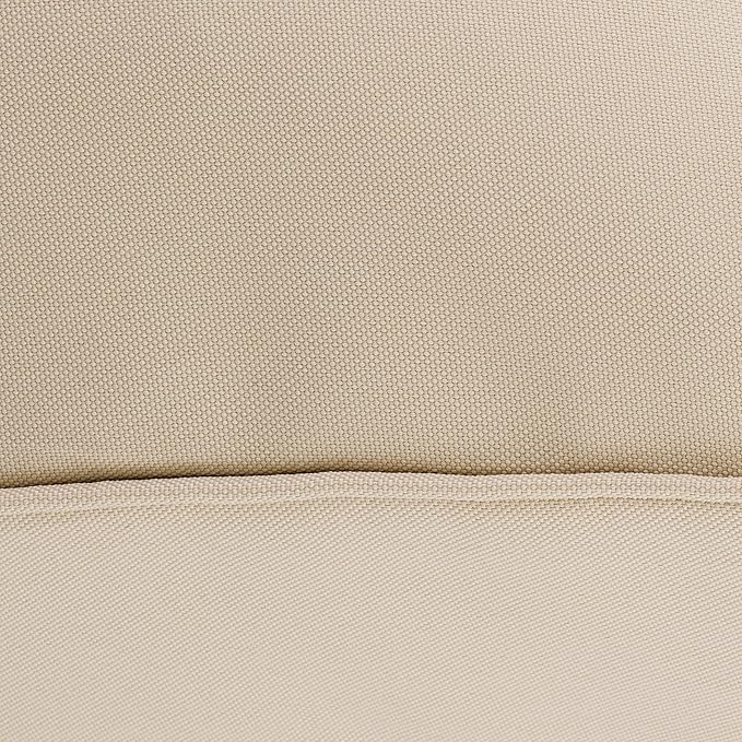 Classic Accessories Montlake Water-Resistant 23 x 22 x 4 Inch Patio Lounge Back Cushion, Antique Beige, Outdoor Loveseat Cushions
