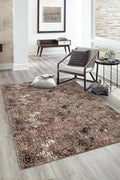 Non-Slip Washable 5x7 Area Rugs for Living Room Bedroom, Ultra Soft Bedside Rug, Indoor Floor Carpet for Kids Girls and Boys, Dorms, Nursery Rooms, Non-Skid Area Rug, Abstract Brown Beige, 5' x 7'
