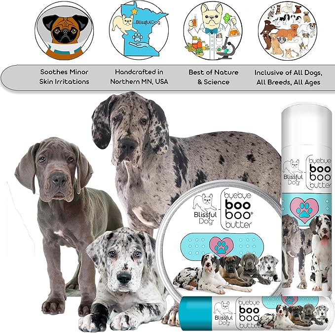 The Blissful Dog 8 oz TIN Great Dane Booboo Butter