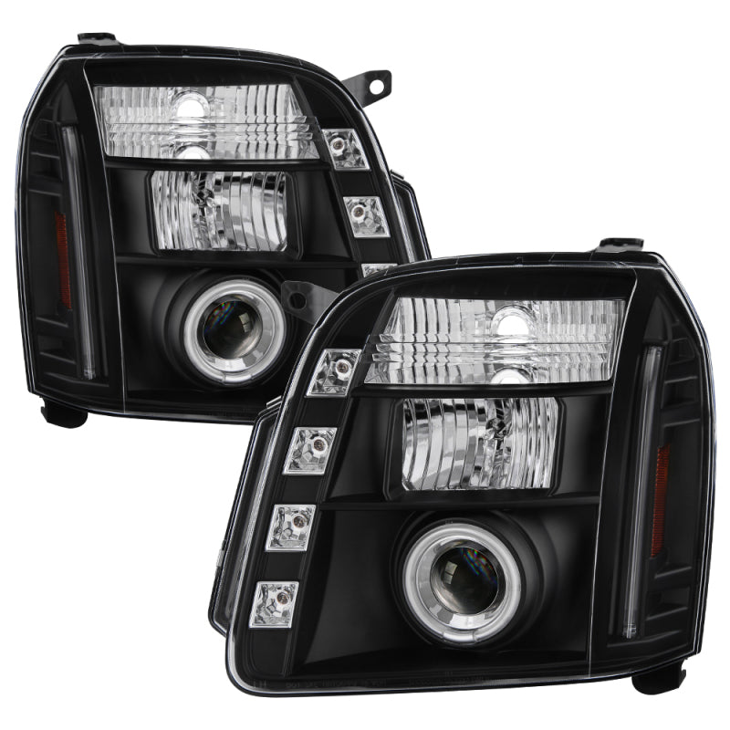 SPYDER GMC Yukon 07-14/GMC Yukon XL 07-14 Projector Headlights CCFL Halo LED Blk PRO-YD-GY07-CCFL-BK 5038302