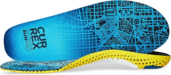 CURREX RunPro Insoles for Running Shoes – Arch Support Inserts to Help Reduce Fatigue, Prevent Injuries & Boost Performance – for Men & Women – High Arch, Medium