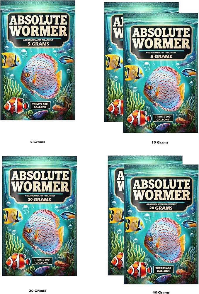 Freshwater and Saltwater Fish Powder Medication. with parasites and Flukes. (5G - Treats 600 GALLONS)