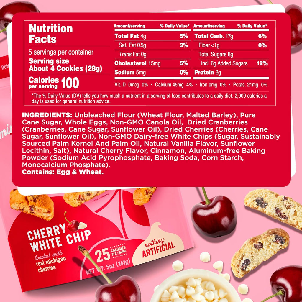 Cooper Street Cookies, Michigan Cherry White Chocolate, 5 Oz. (Pack of 6)