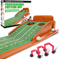 CHAMPKEY Premium Wooden Golf Mat with 3 Putting Gates - Realistic Putting Surface Simulates Green - Improve Accuracy