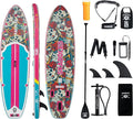 10’6’’ Portable Inflatable Stand Up Paddle Board (SUP) for Adults and Youth with Non-Slip Deck – Complete Accessories Kit, Perfect for Fishing, Yoga, Fitness & Family Fun