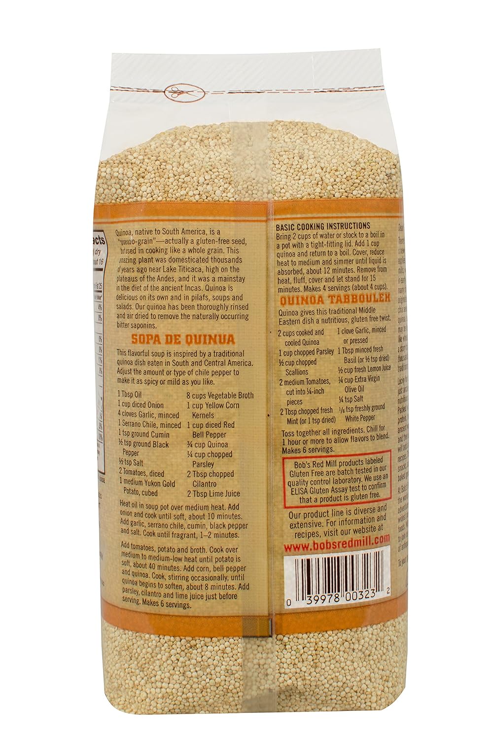 Bob's Red Mill Organic Quinoa, 26 oz., Pack of 4