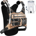 Running Vest with 2L Water Bladder, USA Original Patent, Lightweight Adjustable Chest Pack with Gear Holder, Reflective Running Hydration Vest for Women Men for Marathon