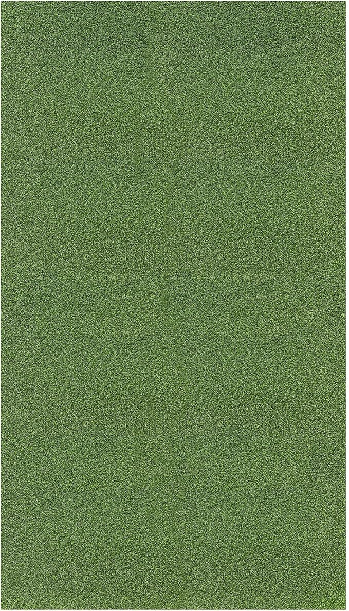 Ottomanson Artificial Turf Golf Hitting Mat 6'6" x 18' Indoor/Outdoor Waterproof Synthetic Fake Grass for Putting Practice Baseball Football Sports Gym Backyard, Custom Size 2' up to 30'