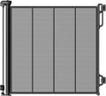 Reinforced Retractable Baby Gate or Mesh Dog Gate,Easy to Use for Stairs, Doorways, Hallways, Indoor, Outdoor, Wide Pet Gate 33.5" Tall, Extends to 55" Wide,Black