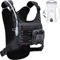 Running Vest with 2L Water Bladder, USA Original Patent, Lightweight Adjustable Chest Pack with Gear Holder, Reflective Running Hydration Vest for Women Men for Marathon
