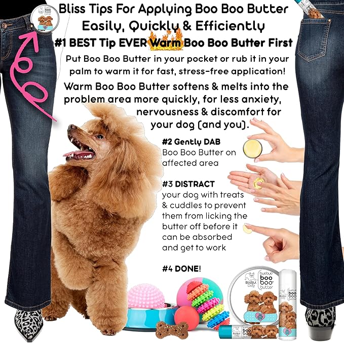 The Blissful Dog 2 oz TIN Poodle Booboo Butter