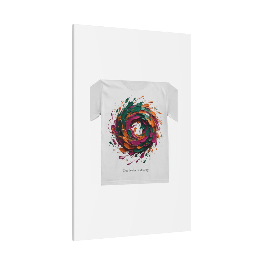 Painterly Abstract Floral Swirl Canvas | Matte Stretched Canvas
