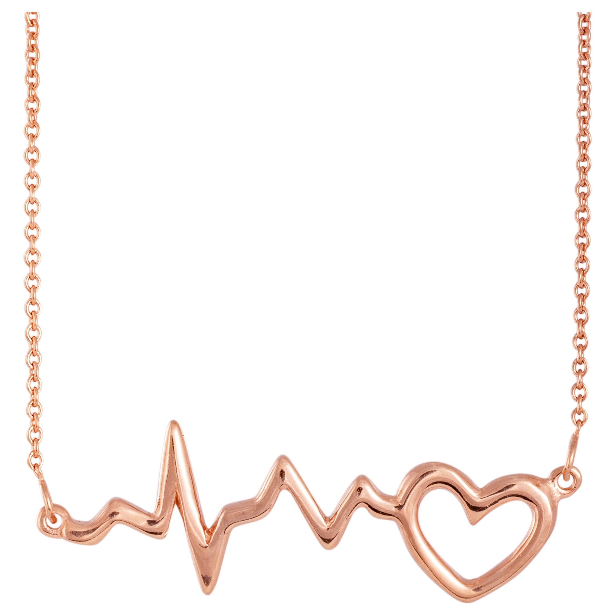 GreaterGood Heartbeat of Healthcare Sterling Silver or Rose Gold Necklace