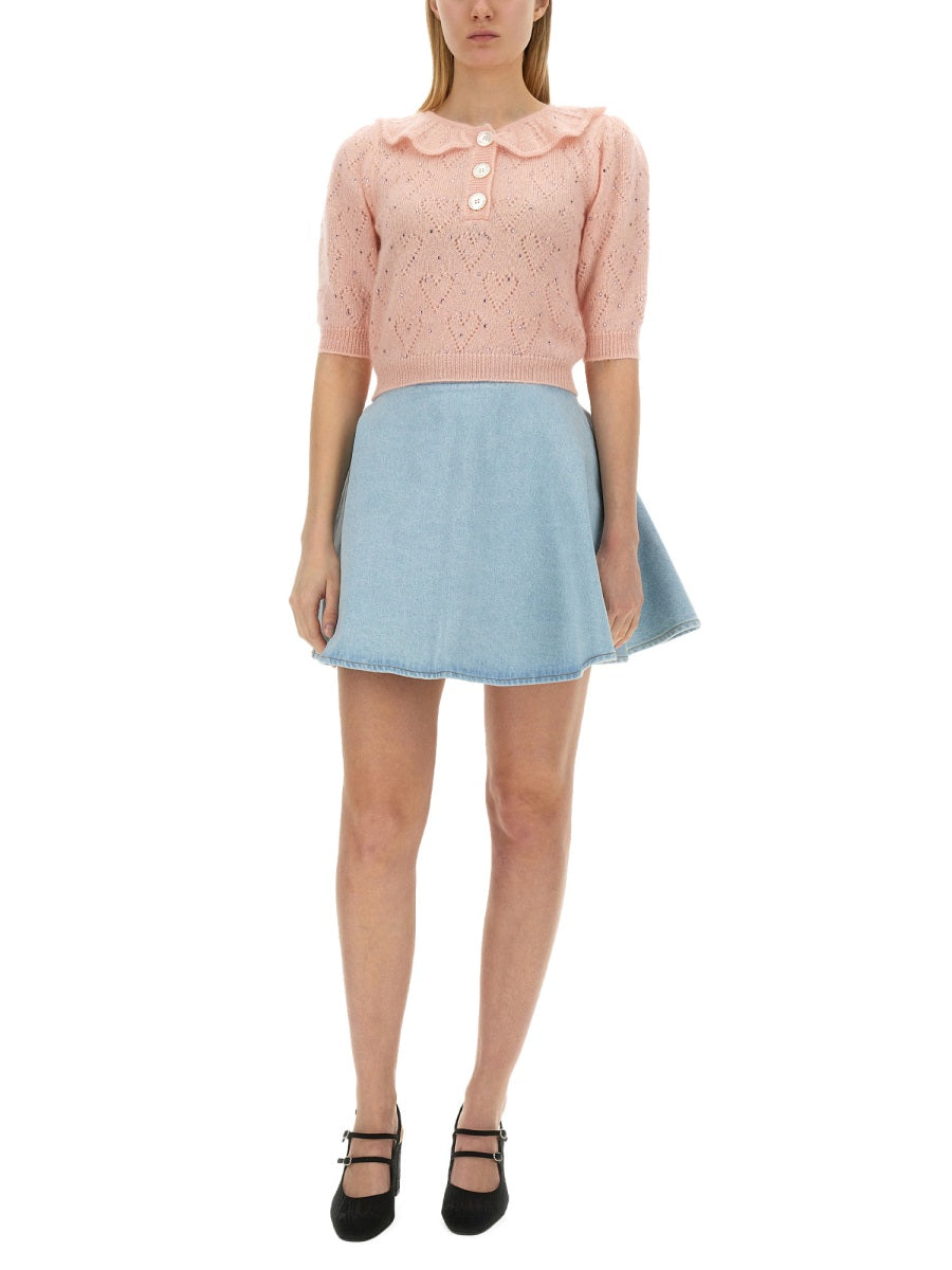 Alessandra Rich Women "Hearts" Jersey