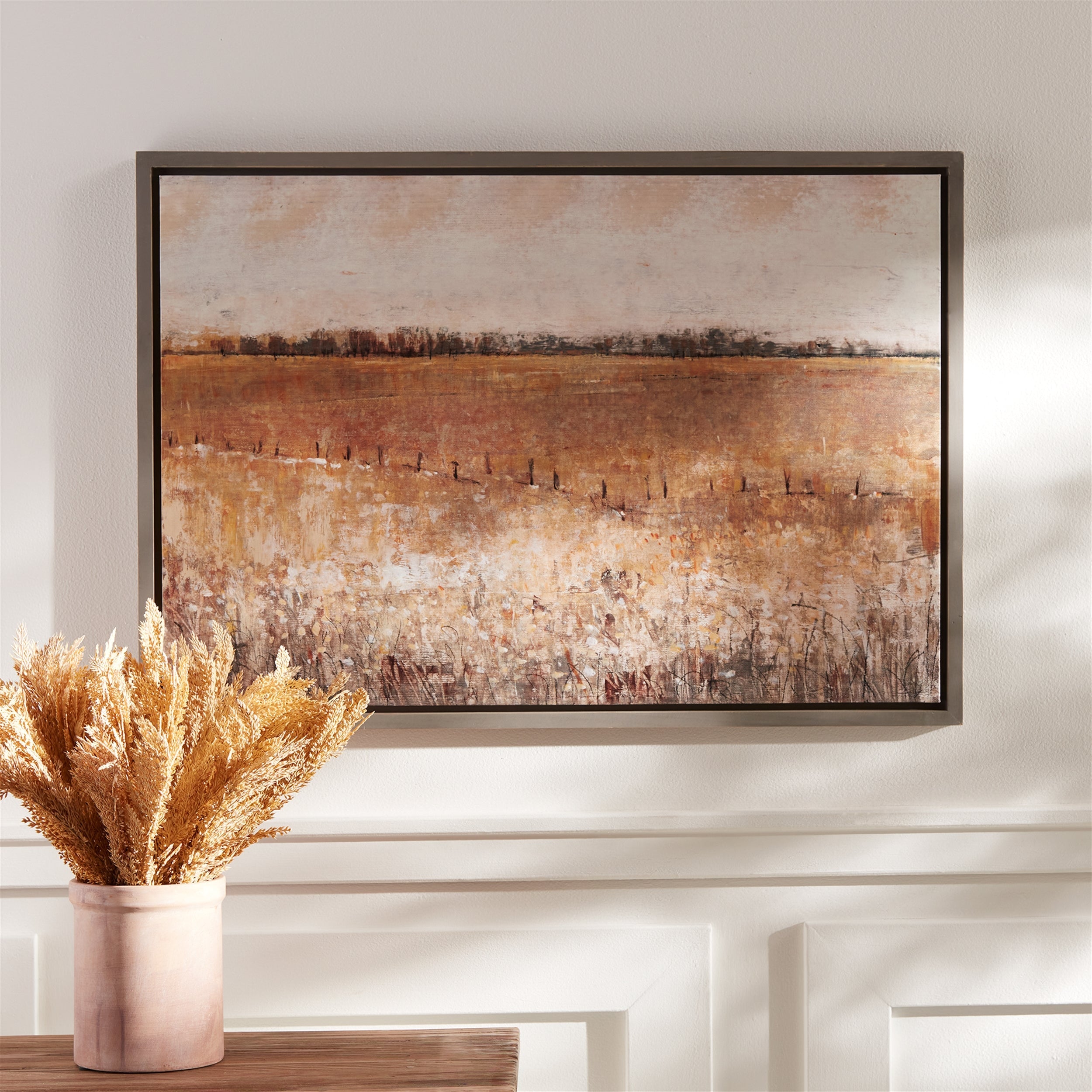 Framed Landscape Canvas Art 34"L