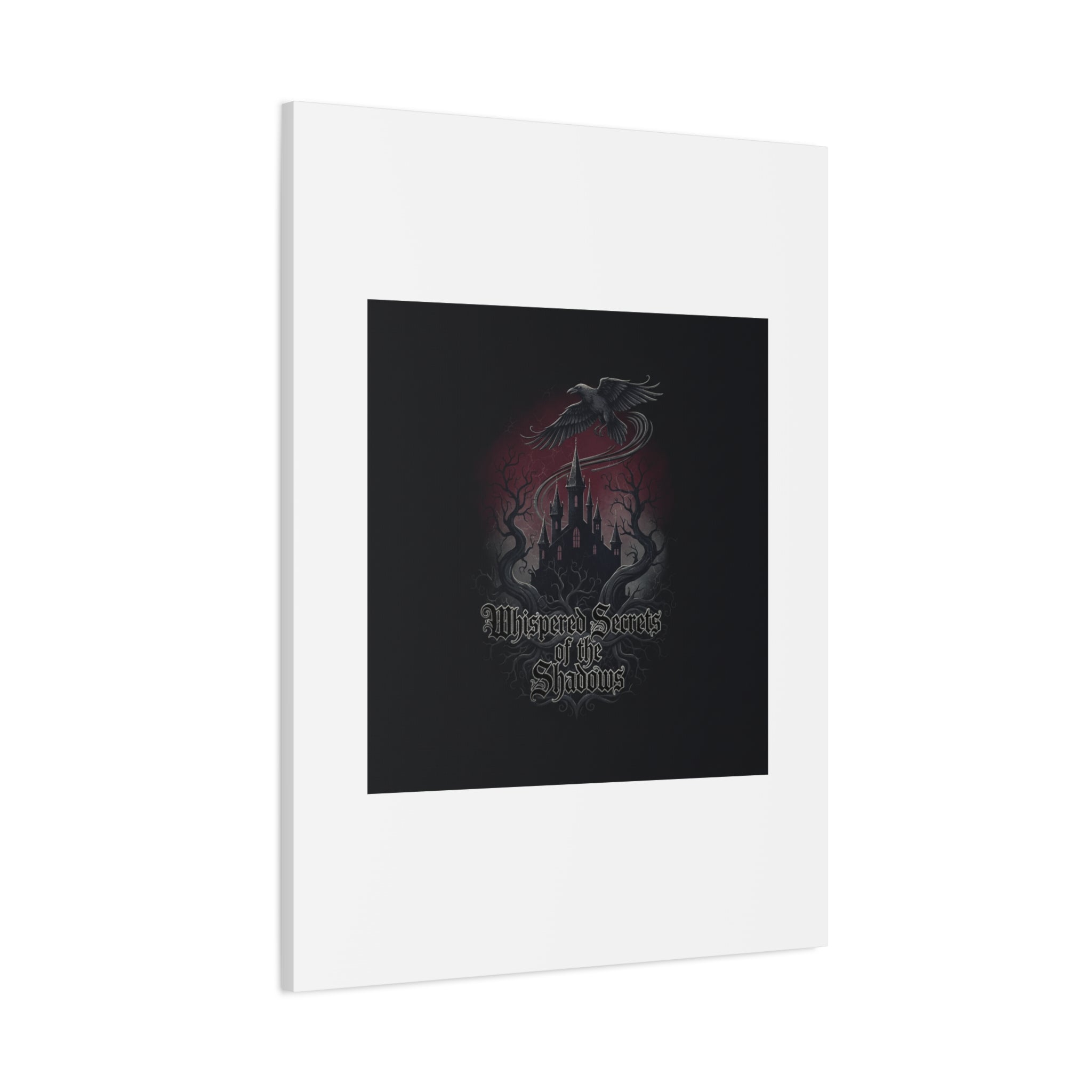 Whispered Secrets of the Shadows Castle Wall Art, Matte Canvas | Gothic Medieval Decor