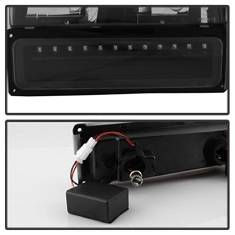 SPYDER Xtune 92-94 Blazer Full Size Corner/LED Bumper Headlights Black HD-JH-CCK88-LED-AM-BK-SET 5069542