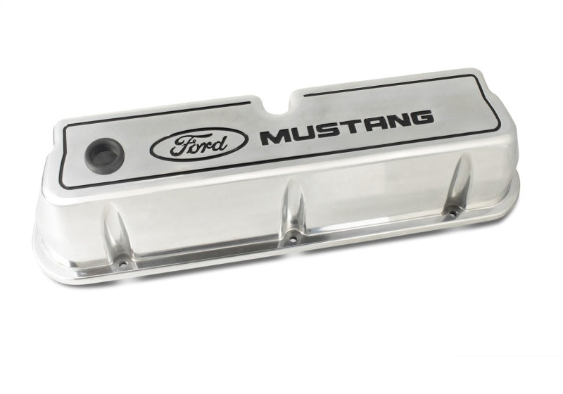 Ford Die Cast Alm Valve Cover Set w/Mustang Logo FRD302-030
