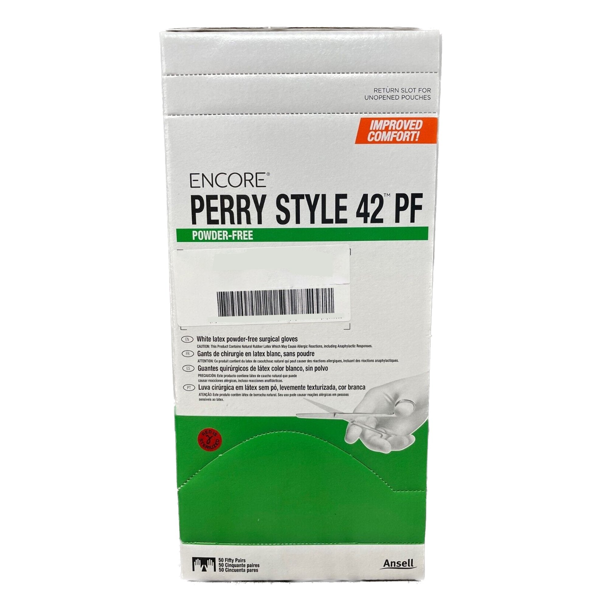 Encore® Perry® Style 42® PF Latex Surgical Glove, Size 8, Natural 5711105PF