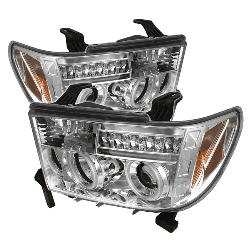 SPYDER Toyota Tundra 07-13 Projector Headlights CCFL Halo LED Chrm PRO-YD-TTU07-CCFL-C 5030313