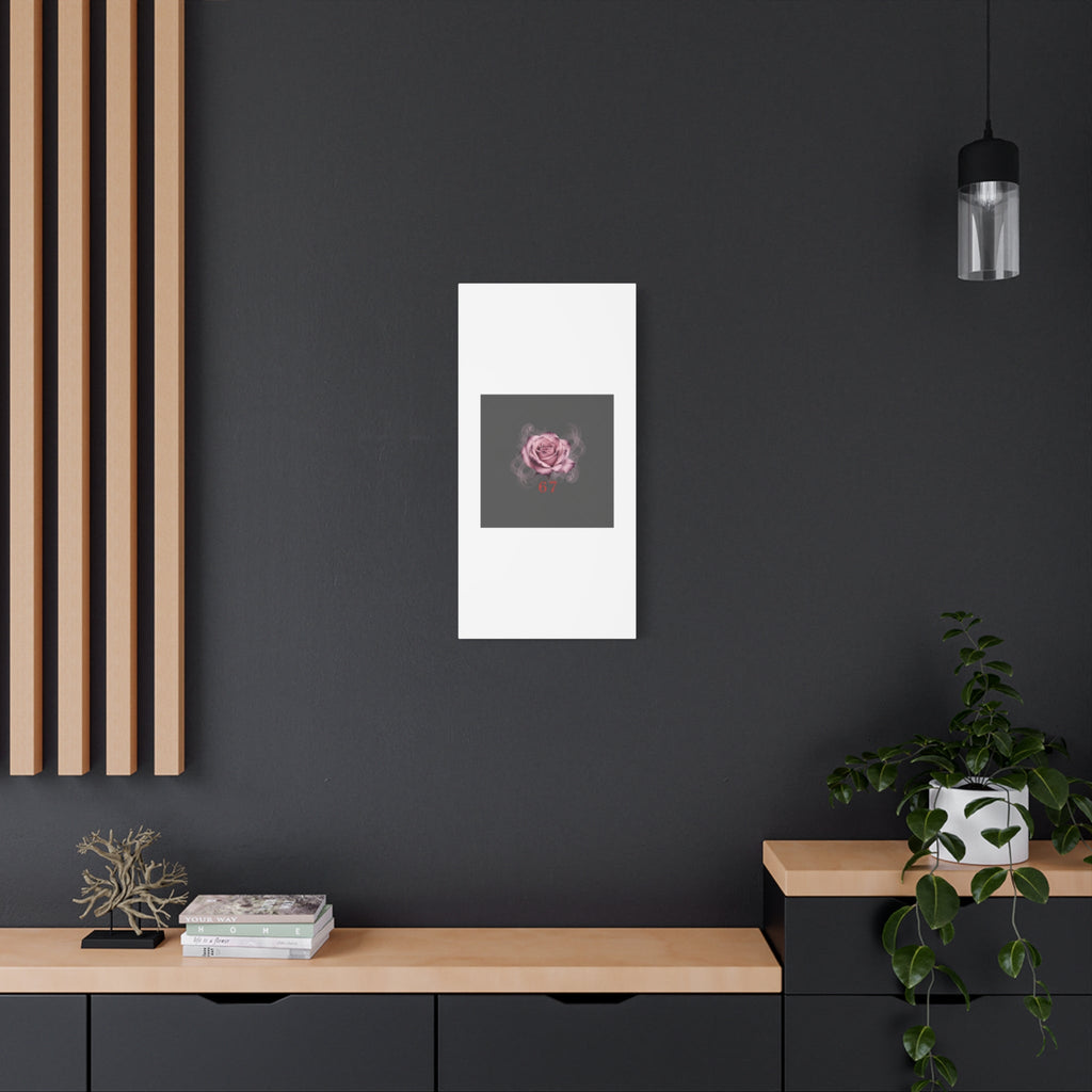6 7 Valentine's Canvas | Viral Gothic Rose Wall Art | 6 7 Meaning Dark Romance