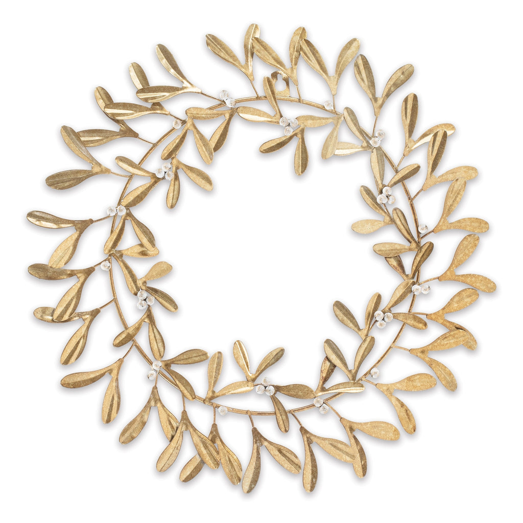 Metal Mistletoe Wreath