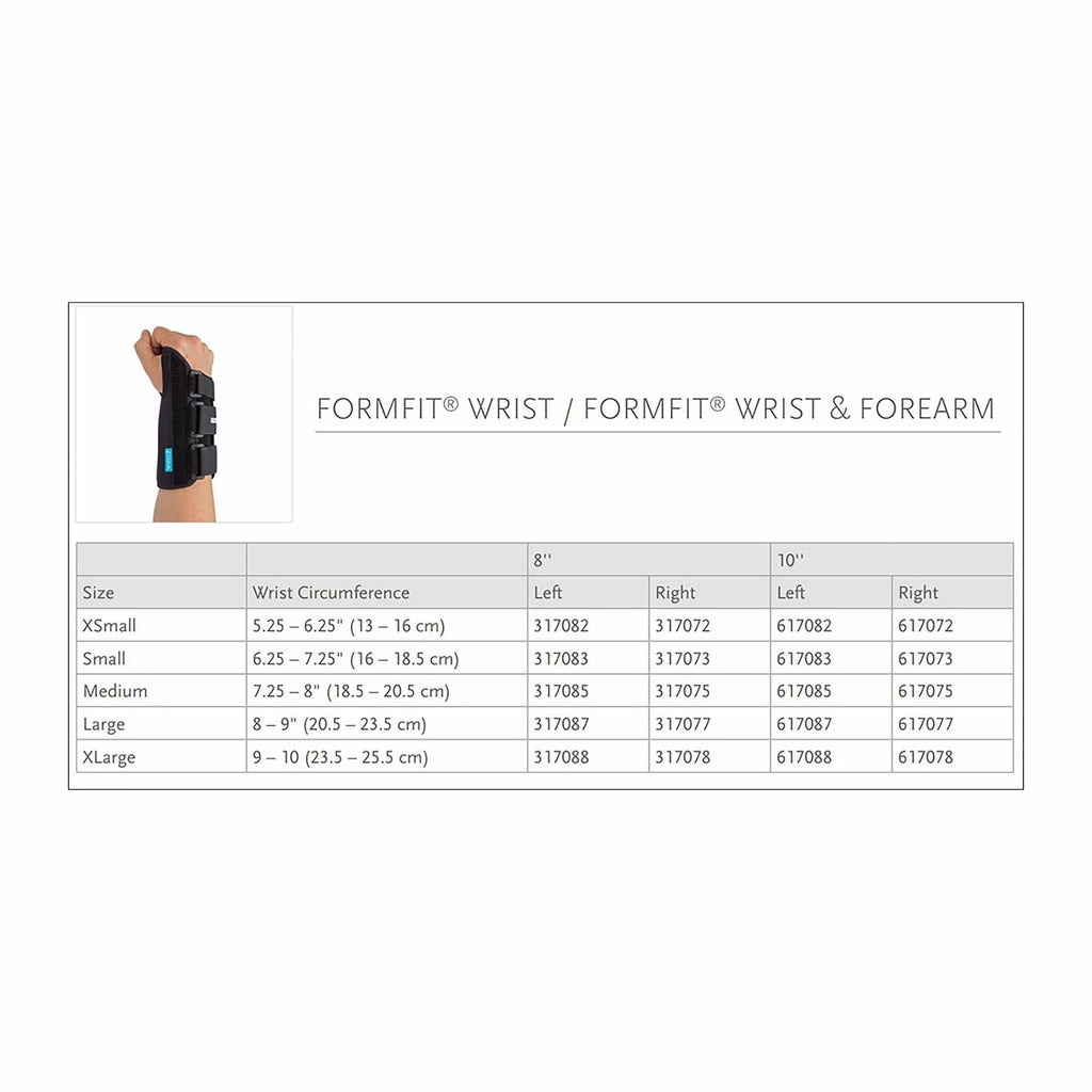 Ossur Formfit® Left Wrist Brace, Large 317087