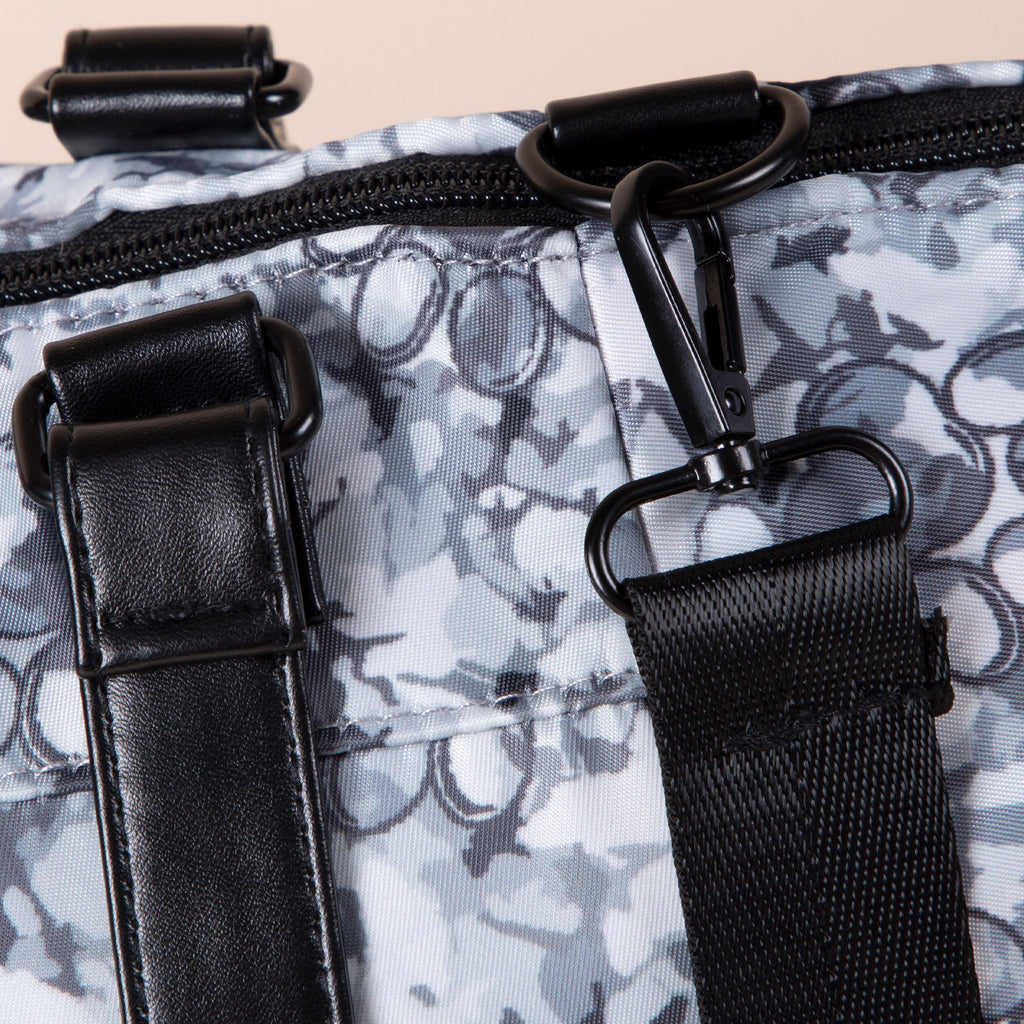 GreaterGood Paw Print Shoulder Tote Bag with Faux Leather Handles