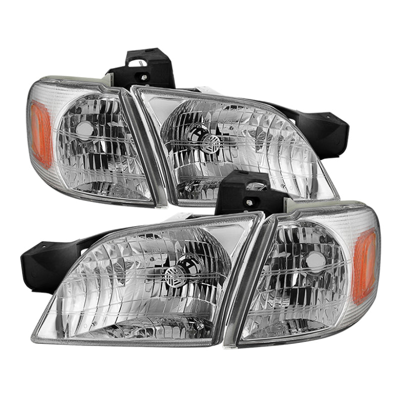 SPYDER Xtune Pontiac Trans Sport 97-98 OEM Style Headlights w/ Corner Lights Chrome HD-JH-CVEN97-AM-C-SET 9029660