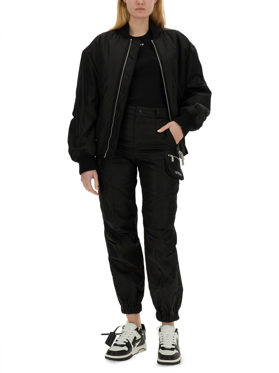 Off-White Women Nylon Bomber Jacket