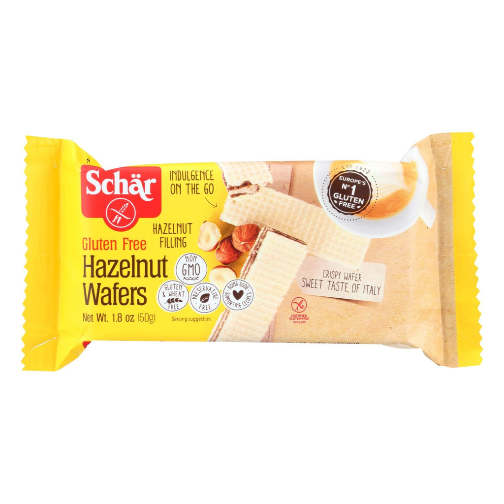 Schar Gluten-Free Hazelnut Wafers (Pack of 20) - 1.8 Oz