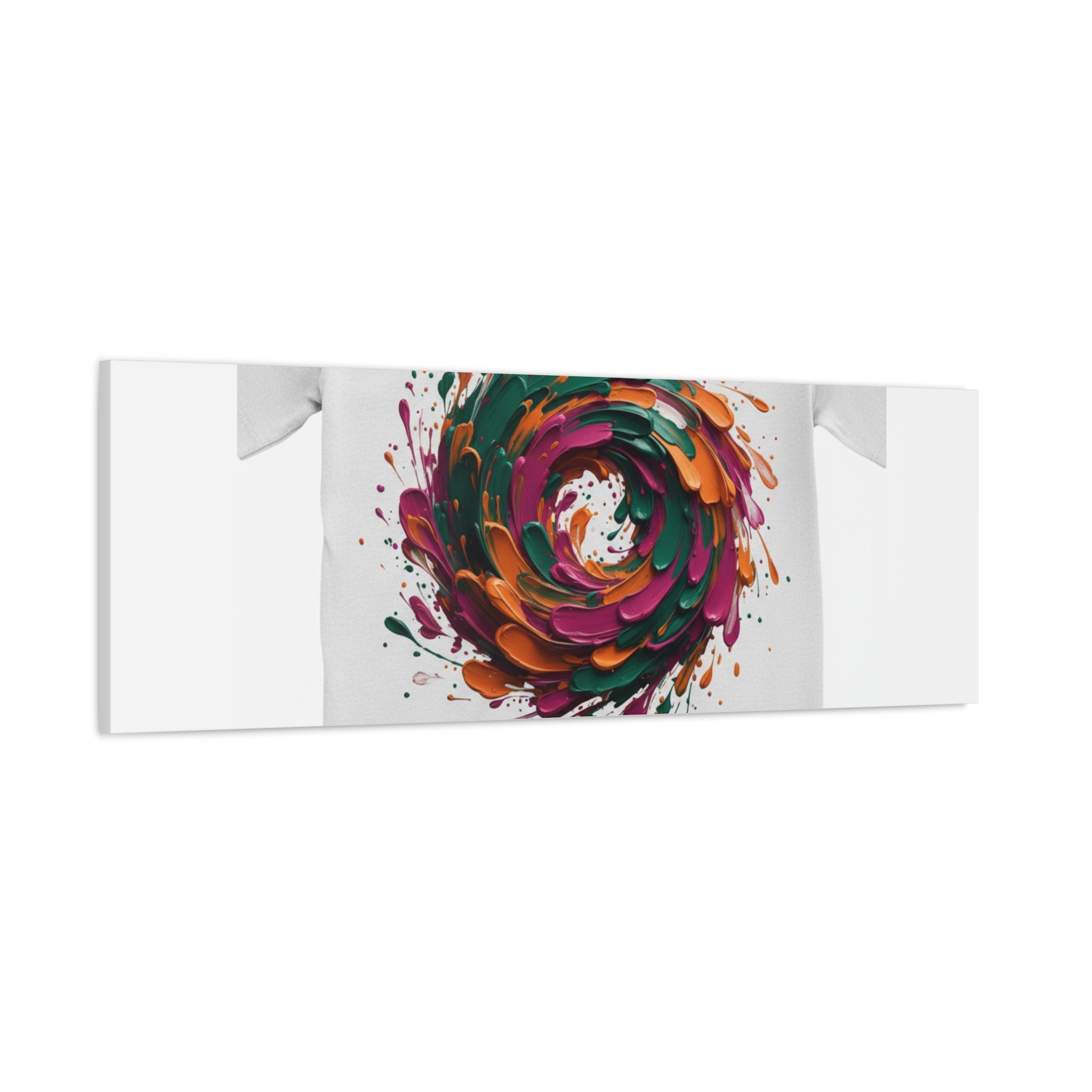 Painterly Abstract Floral Swirl Canvas | Matte Stretched Canvas