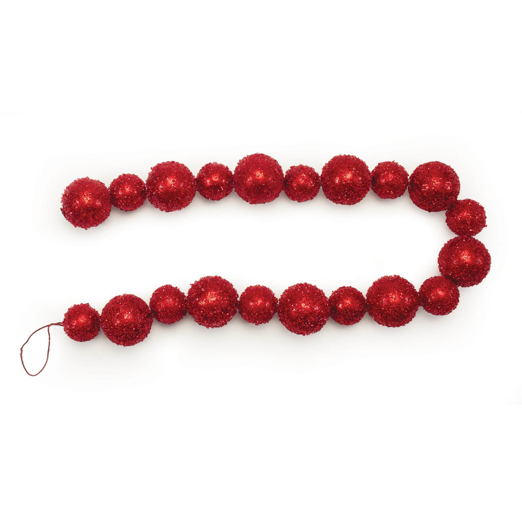 Beaded Ball Ornament String Garland (Set of 2)